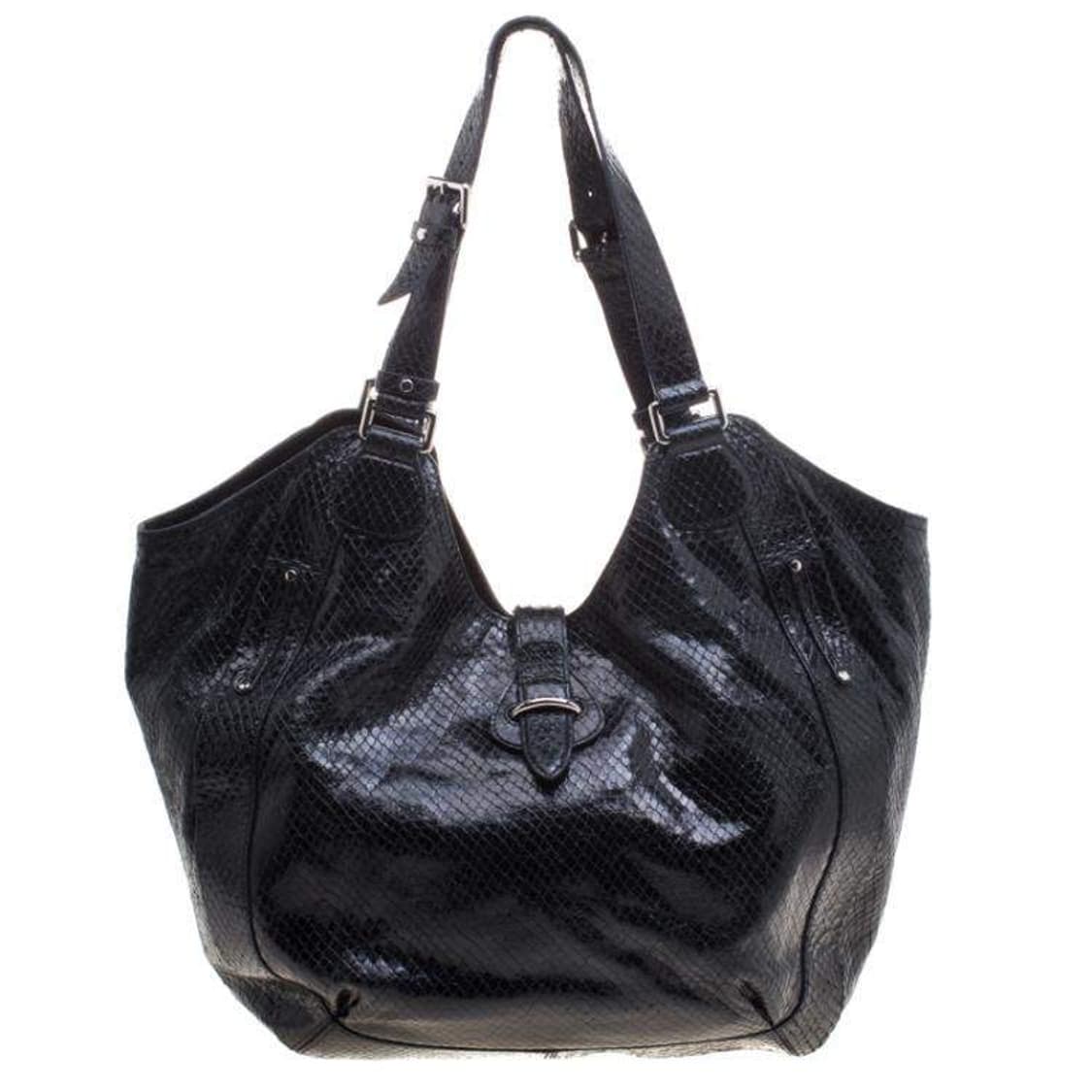 셀린느 블랙 파이톤 토트백 celine tote bag 상품이미지2