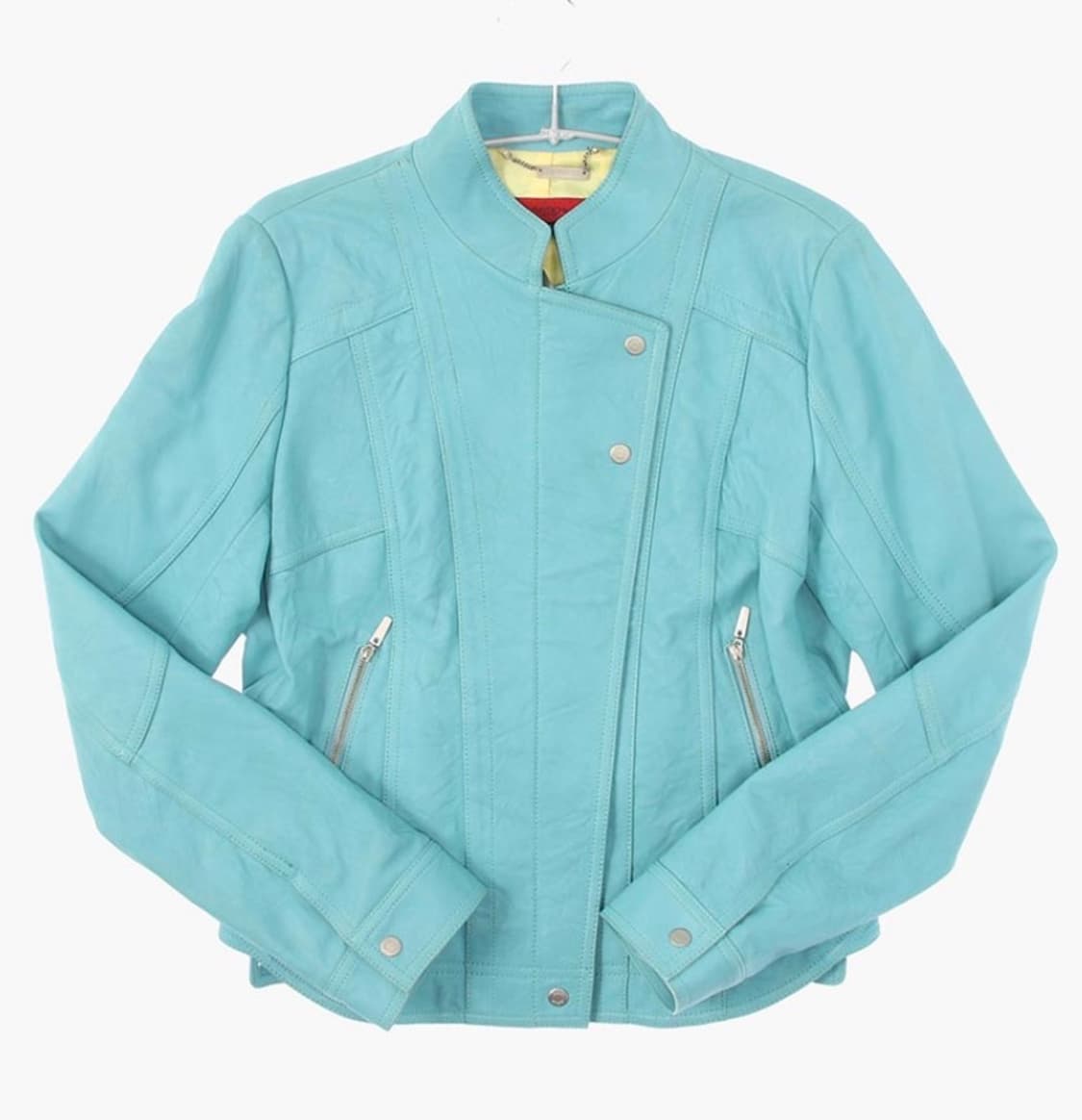 민트 레더자켓 상품이미지1