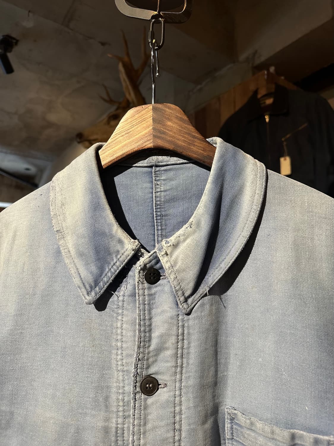 40s 50s French Moleskin Work Jacket 상품이미지6