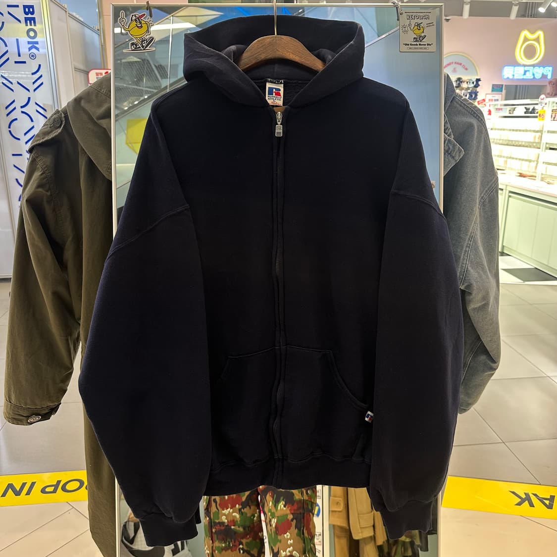 90‘s 러셀 후드집업 ’네이비‘ 상품이미지1