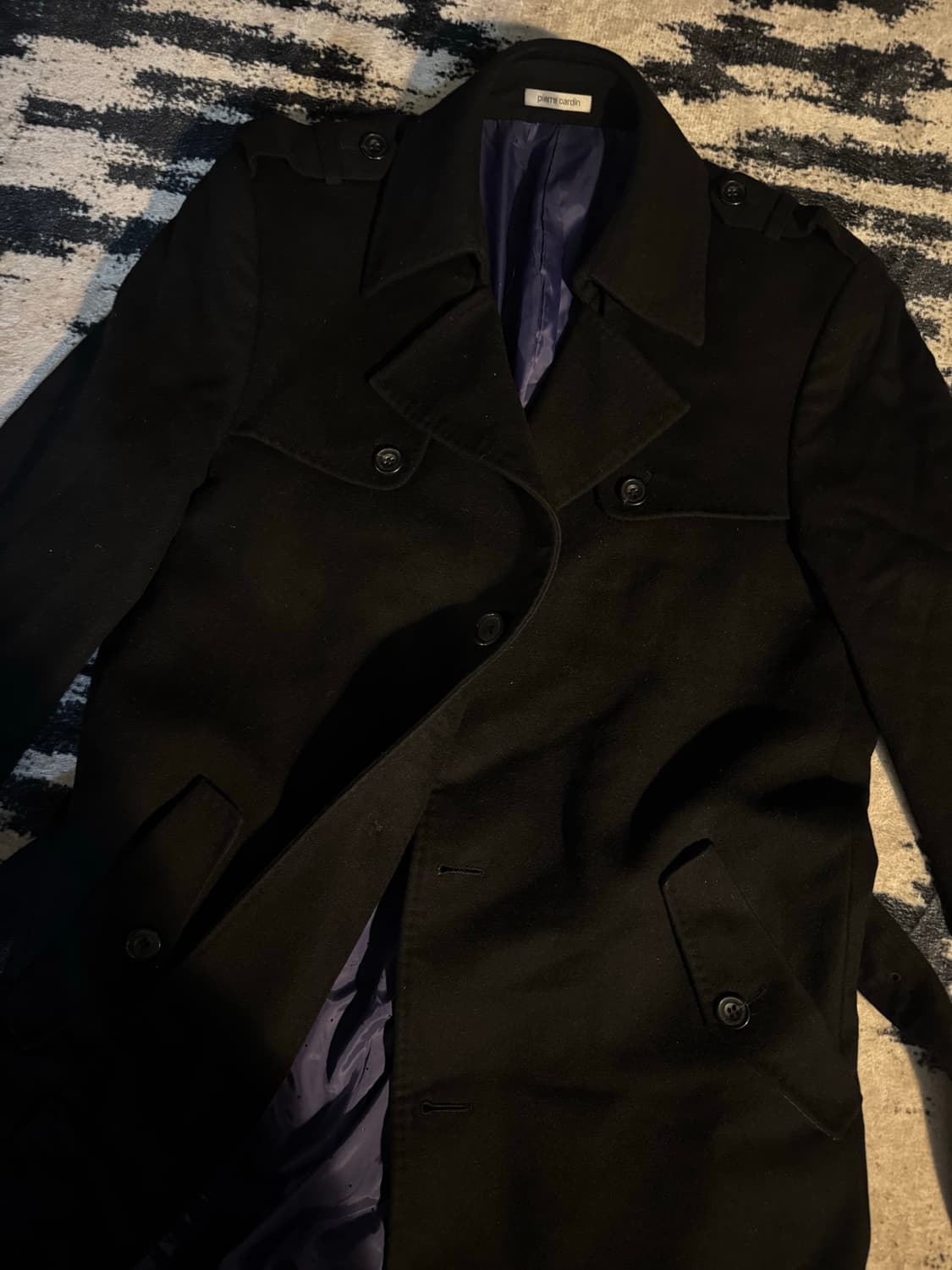 pierre cardin 견장 하프 코트 상품이미지2