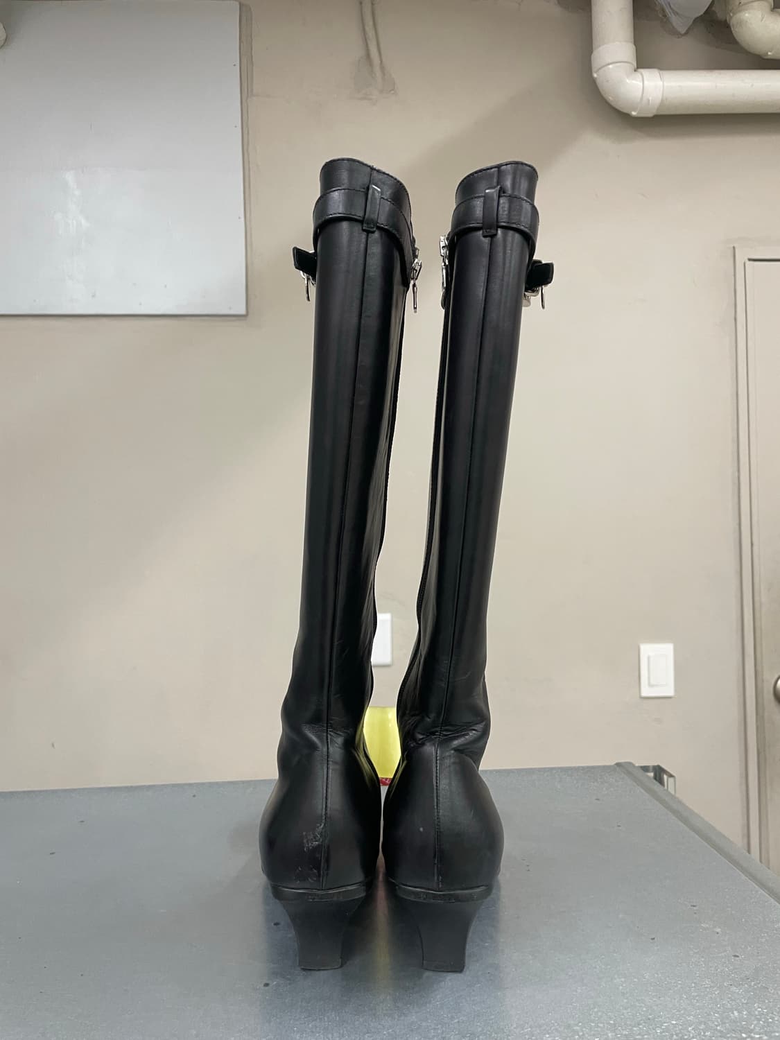 프라다 레더 니 하이 버클 레이디 부츠 EU37 상품이미지3