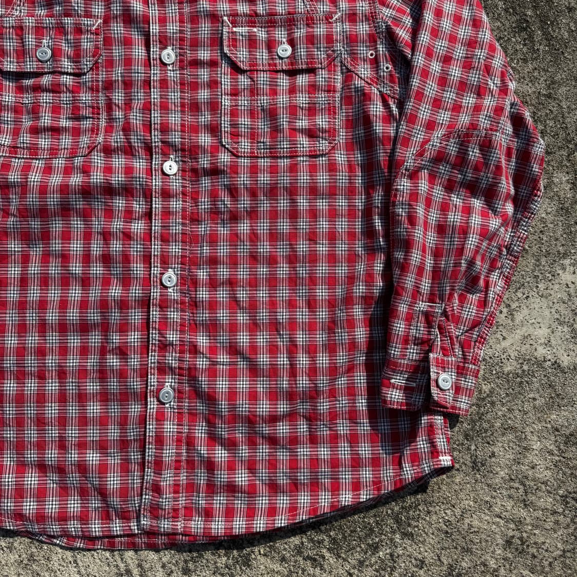 [M] Sassafras 사사프라스 코튼 체크 셔츠 상품이미지4