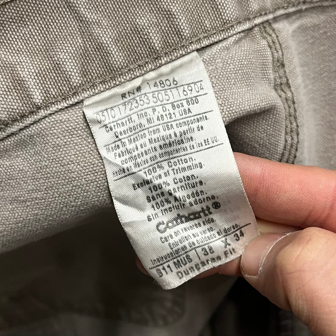 Carhartt B11 카펜터 팬츠 (37“) 상품이미지6