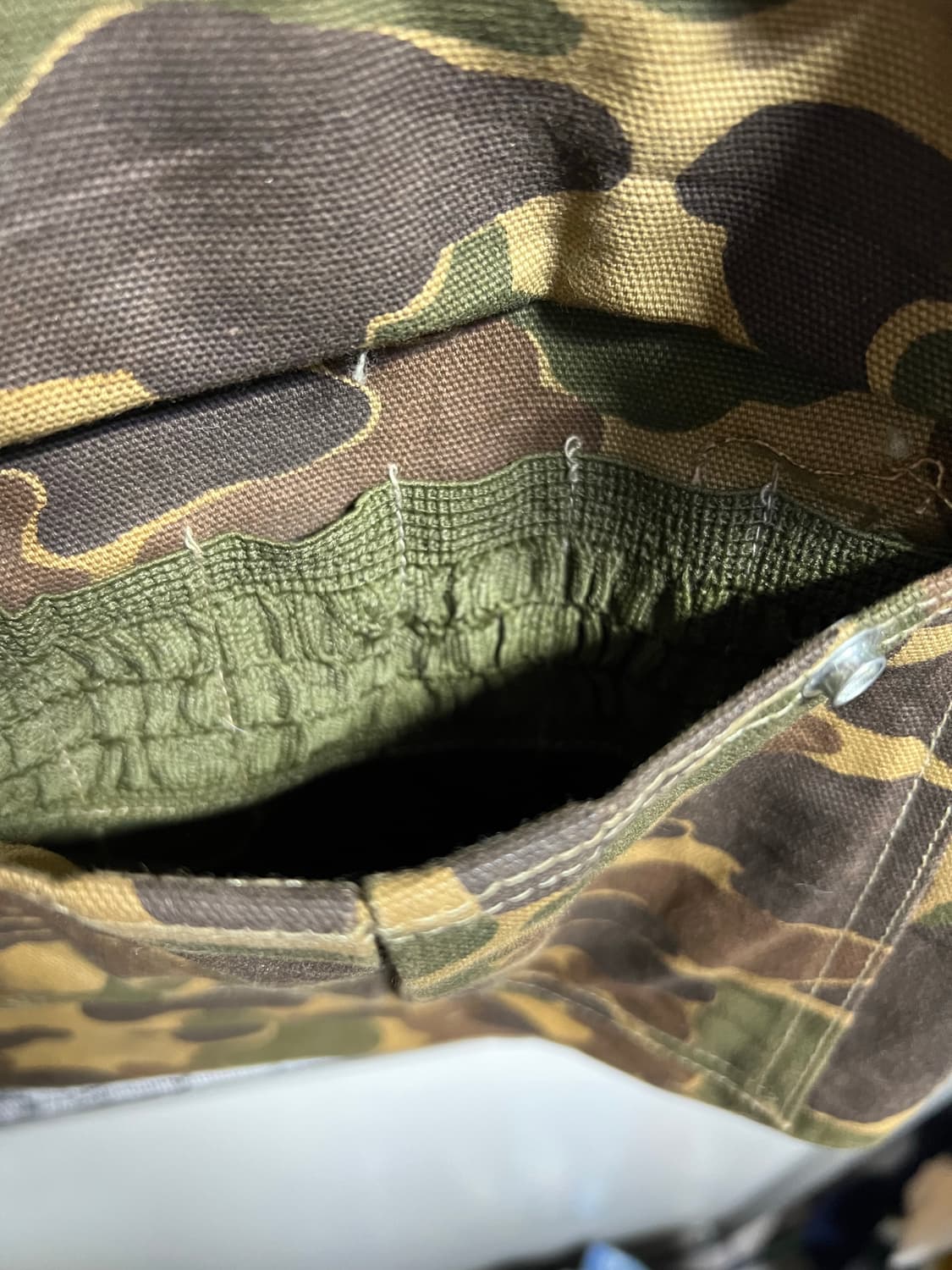 빈티지 80s 칼하트 덕 카모 퀼팅 베스트 상품이미지6