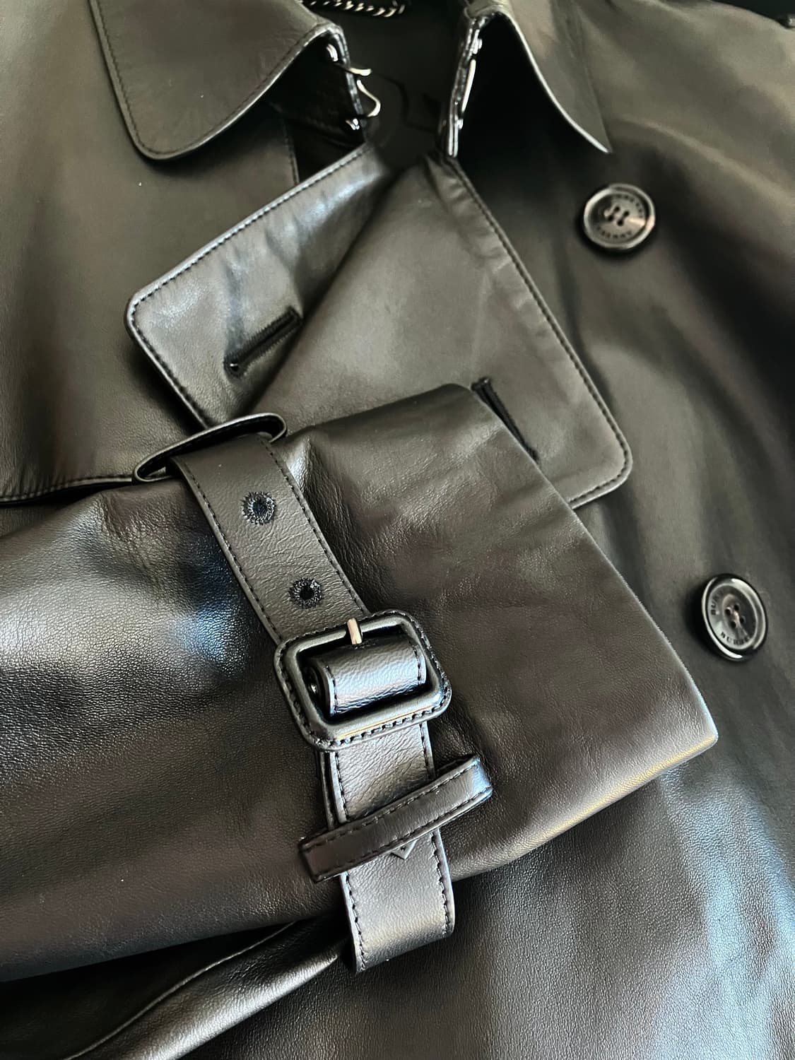 버버리 가죽 트렌치코트 상품이미지7