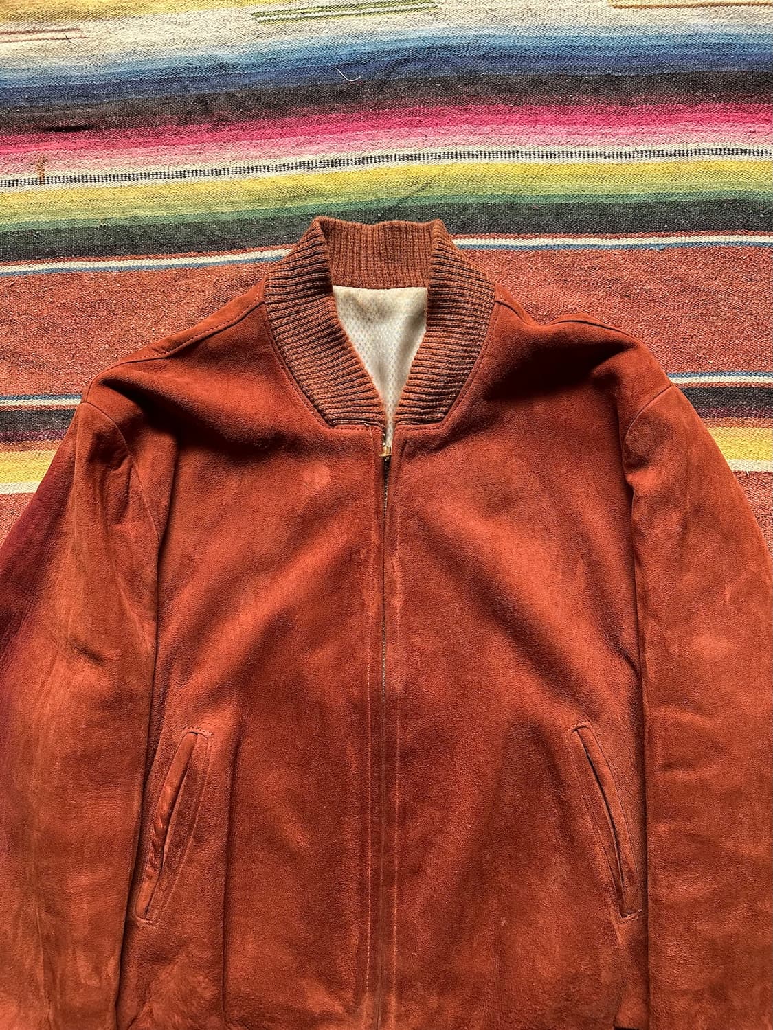 60s USA Deer Skin Suede Leather Jacket 상품이미지2