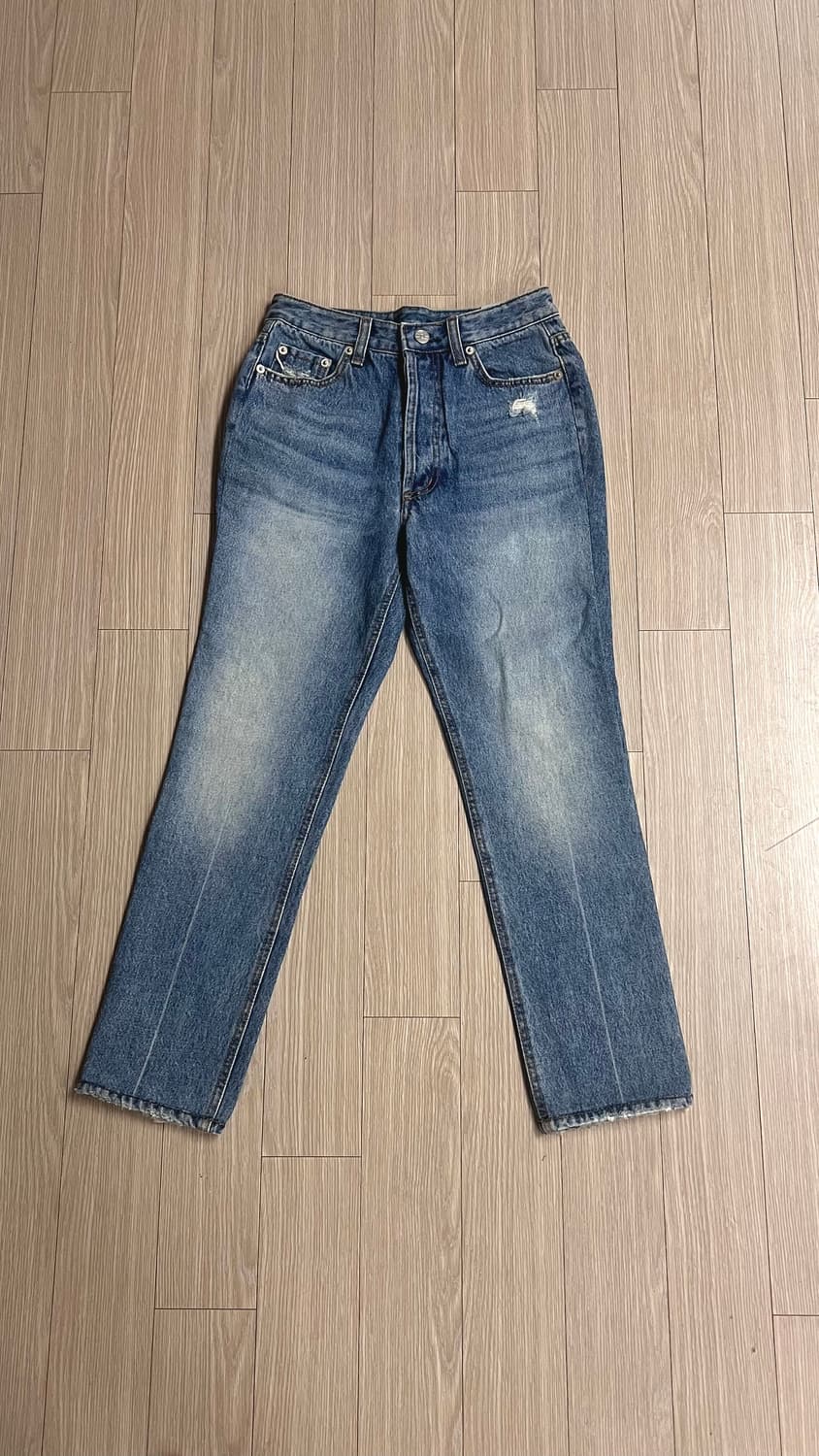 SIX AND A HALF 식스앤어하프 클래식 스트레이트 데님 중청바지 상품이미지4