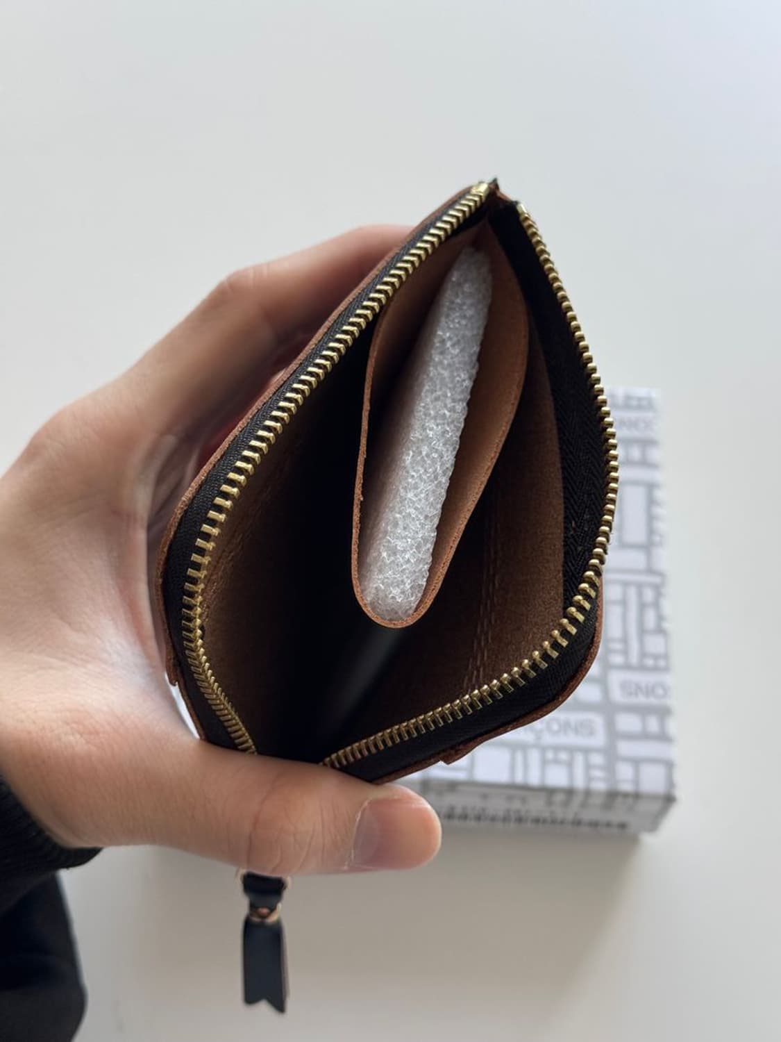 TRIPLE STITCH LEATHER CARD COIN CASE 상품이미지4