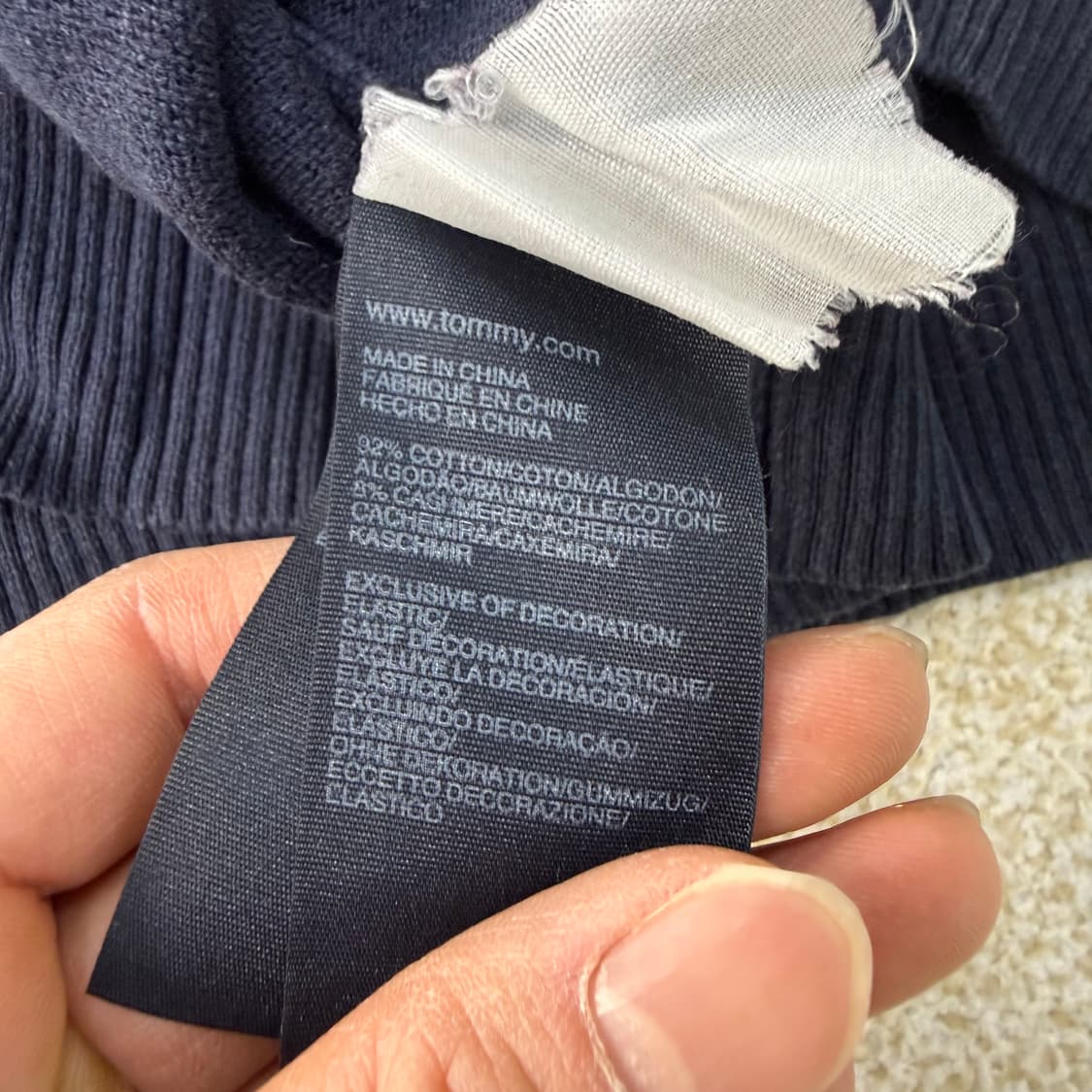 M 타미힐피거 코튼 캐시미어 니트 0121T1 상품이미지4