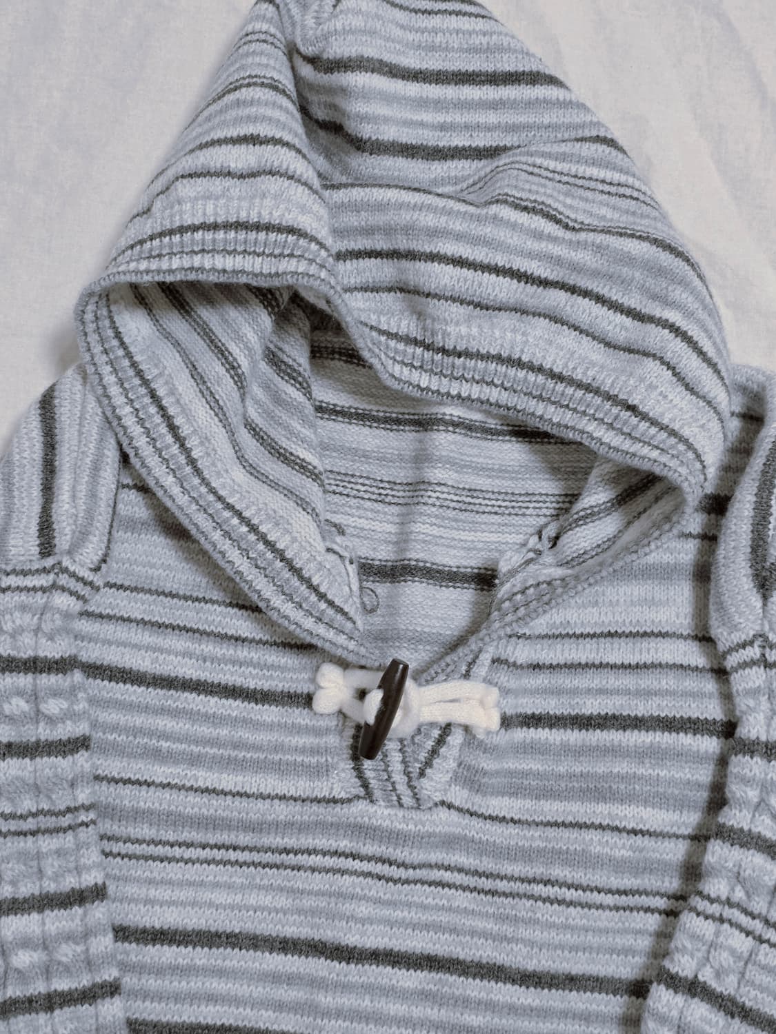 모리걸 너드 스트라이프 꽈배기 후드 니트 일본빈티지 상품이미지3