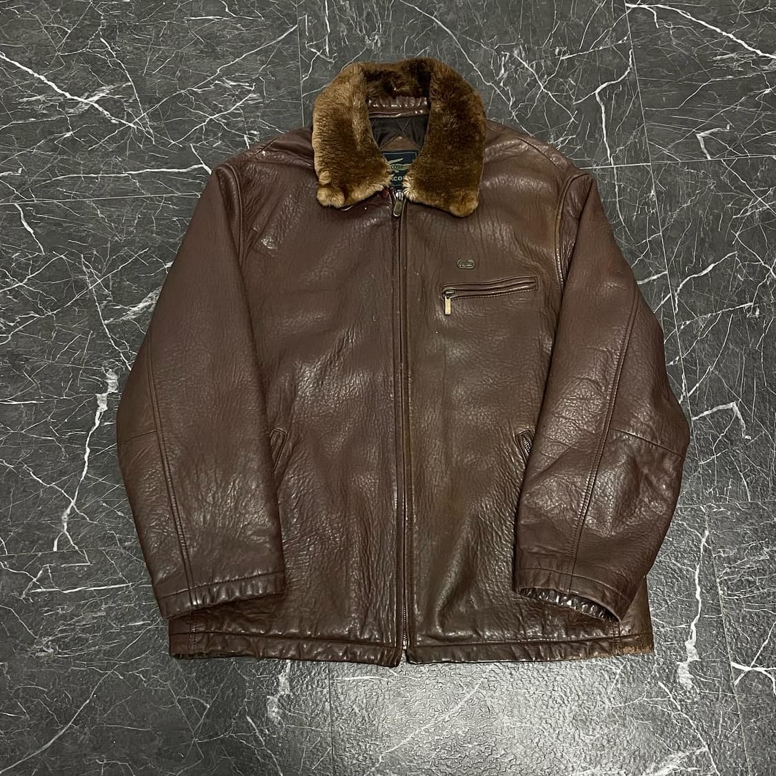 2XL 라코스테 리얼레더 무스탕 양가죽 자켓 상품이미지3