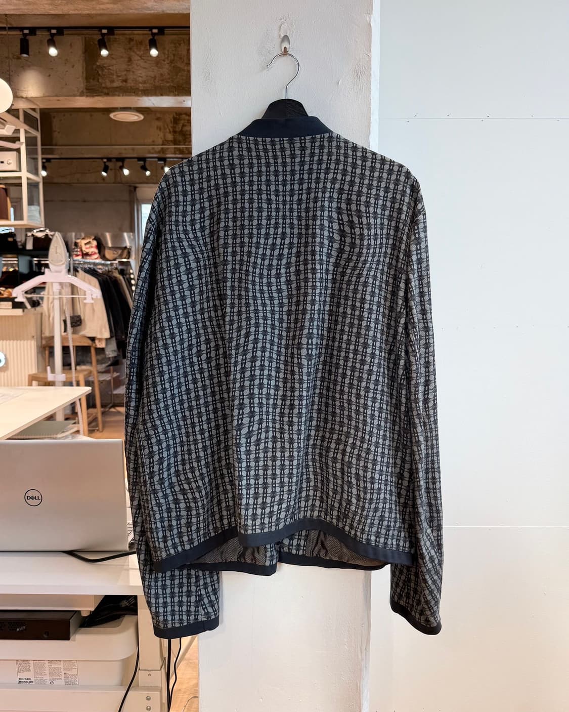 돌체앤가바나 차콜 패턴 레이온 봄버 자켓  상품이미지7