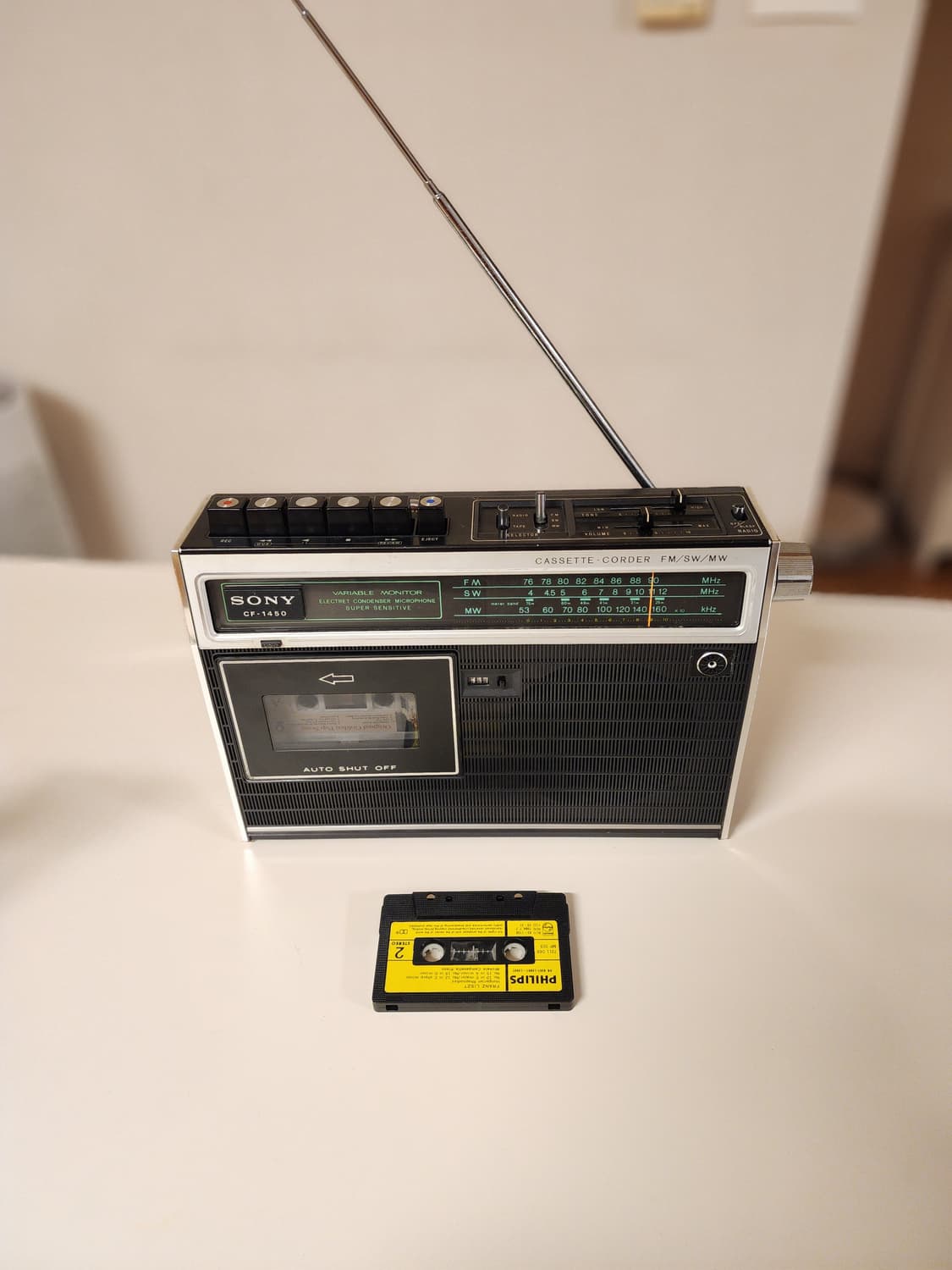 소니 빈티지 카세트 라디오 CF-1450 상품이미지4