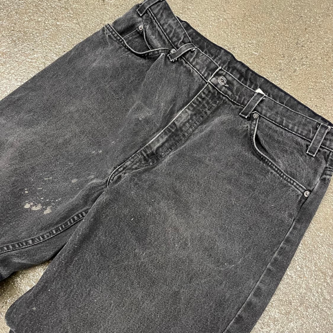 90s 리바이스550 오렌지탭 블랙진 (36“) 상품이미지3