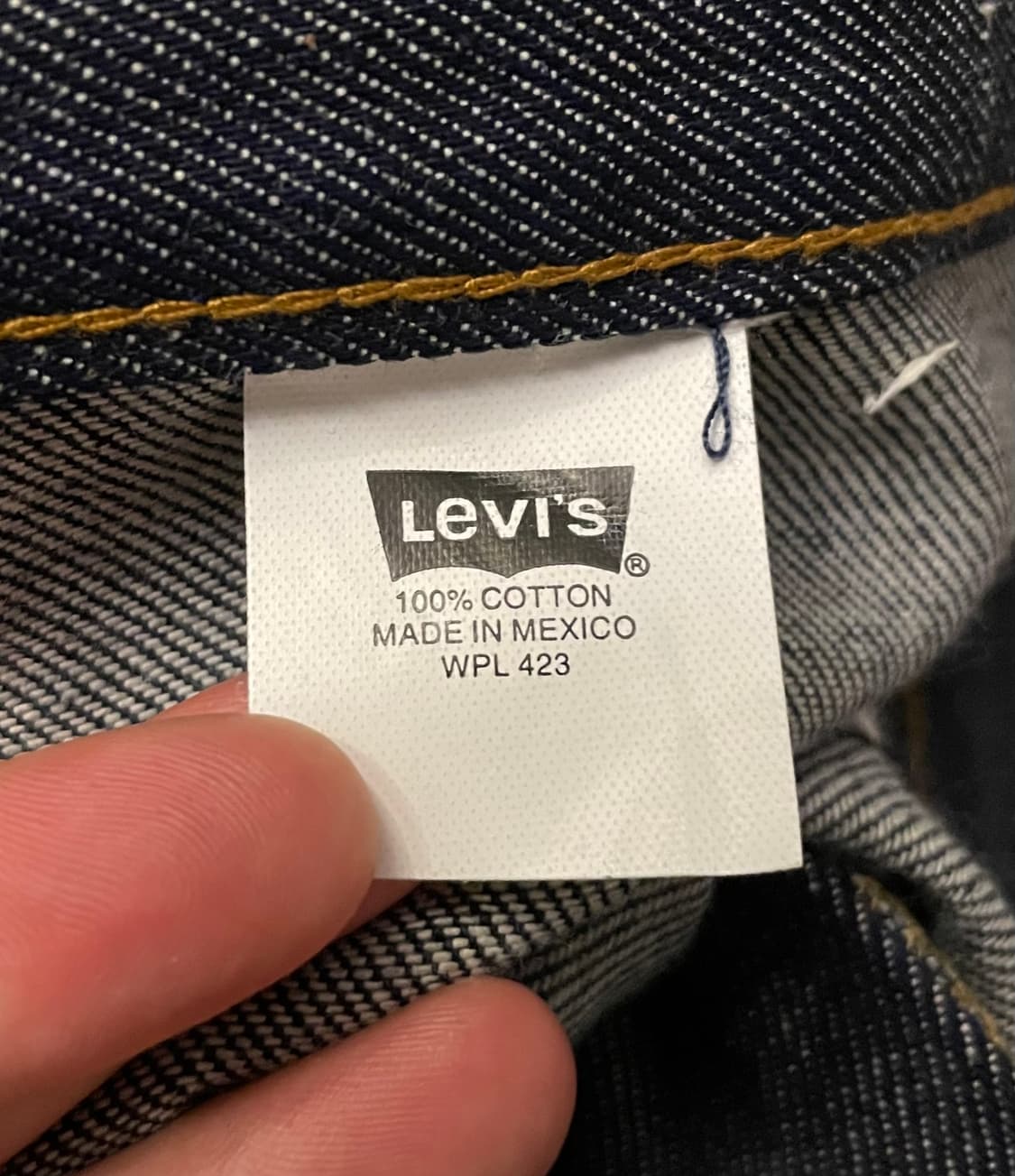 (36~38)00s Levis 빈티지 리바이스 501 리지드 진청 데님  상품이미지9