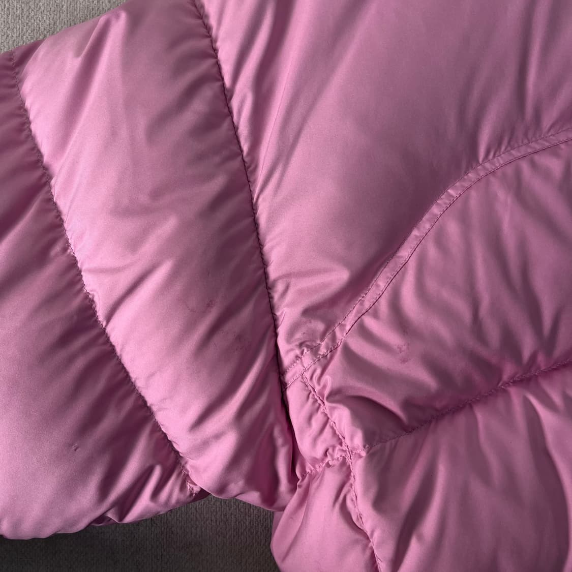 95 노스페이스 해외판 희귀 딸기우유 핑크 700 눕시 패딩 상품이미지9