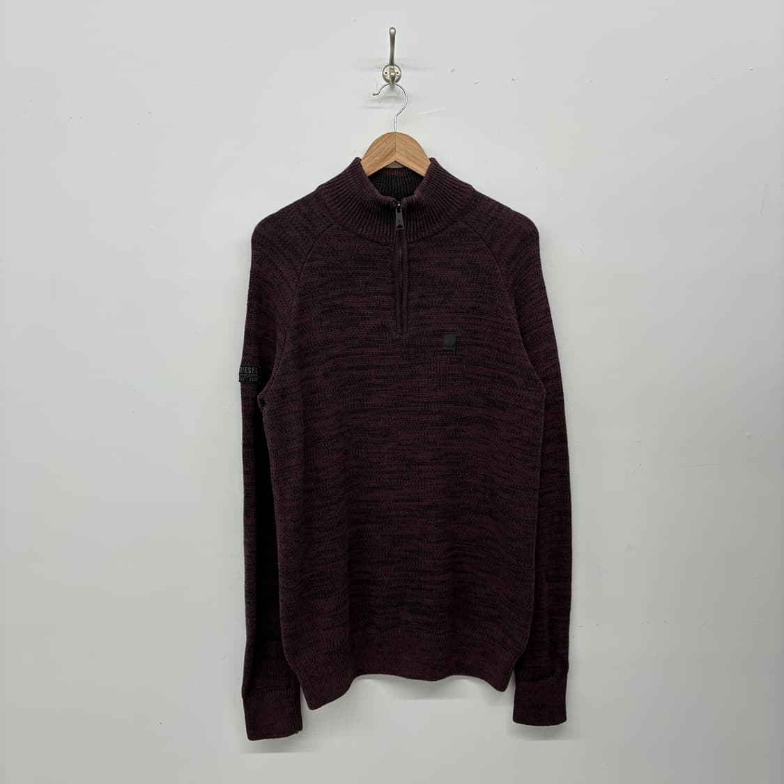디젤 하프넥 니트 버건디 여/XXL 상품이미지1