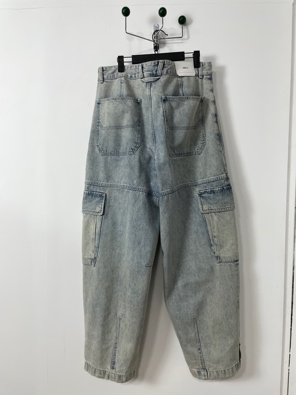 솔리드 옴므 워시드 데님 카고 팬츠  상품이미지4