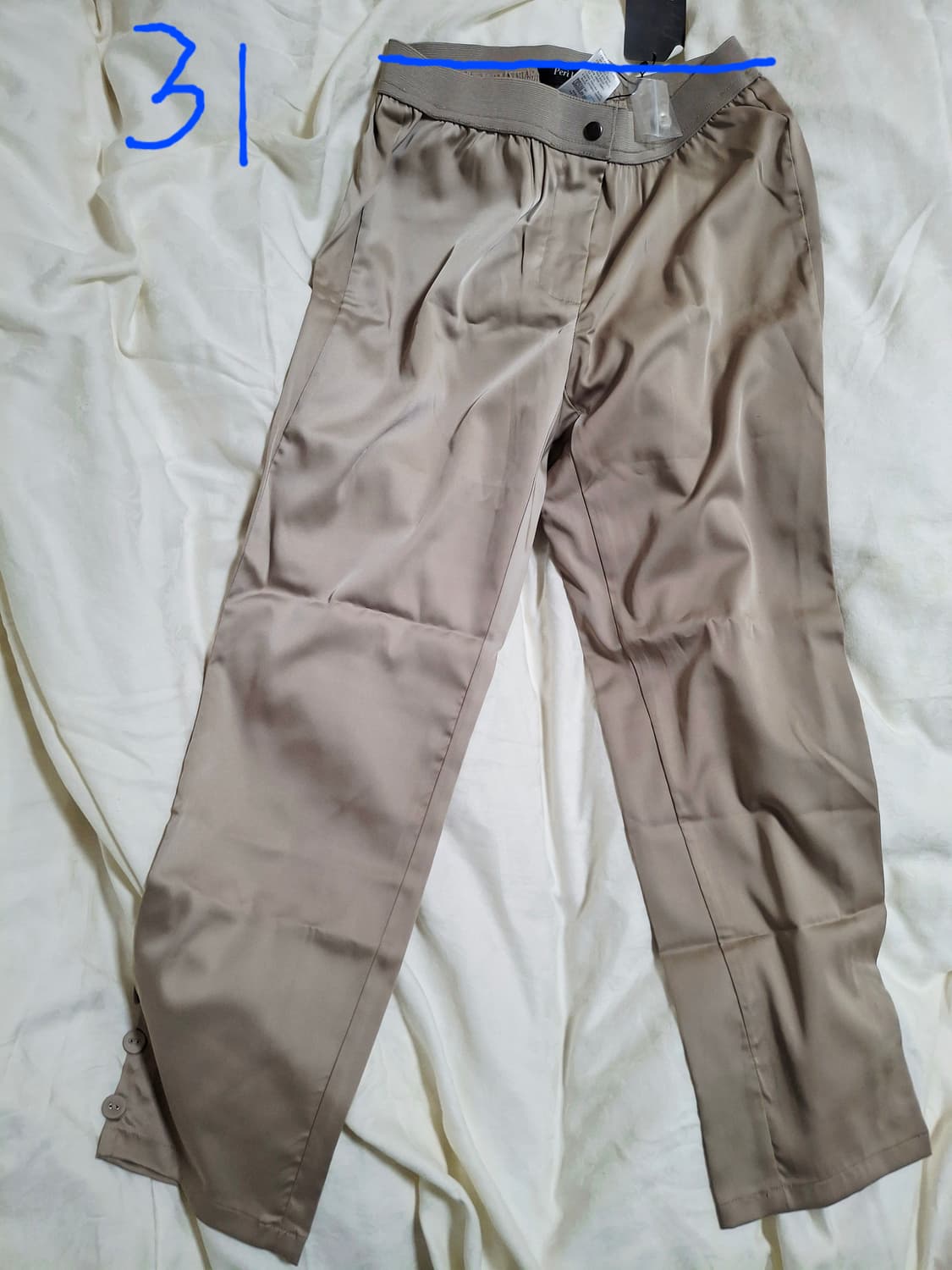 얇은여성바지 27 후들후들폴리에스터94% 신축성 약간있고 광택 실크느낌 상품이미지1