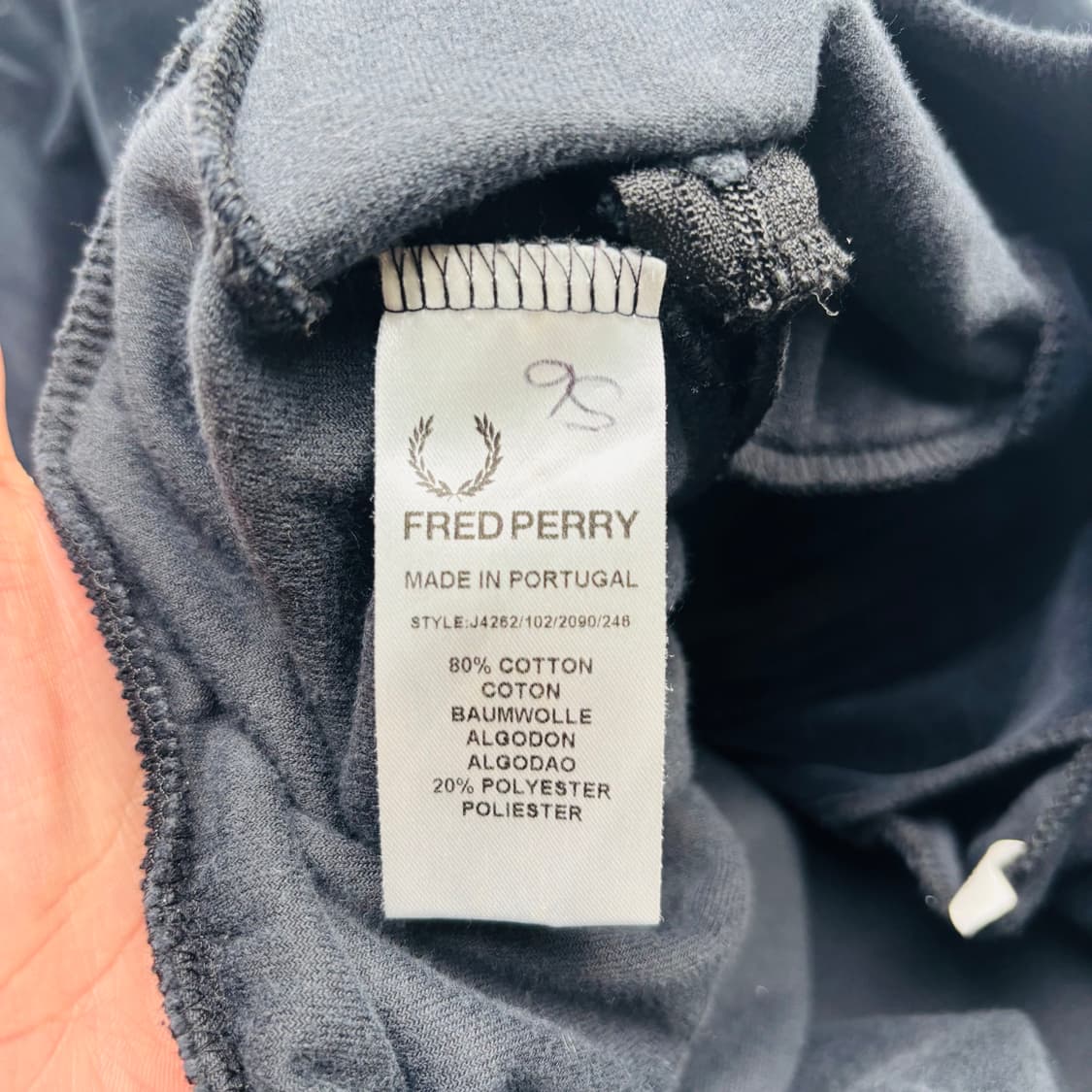 프레드 페리 네이비 밸루어 트랙탑 자켓 XS 상품이미지8