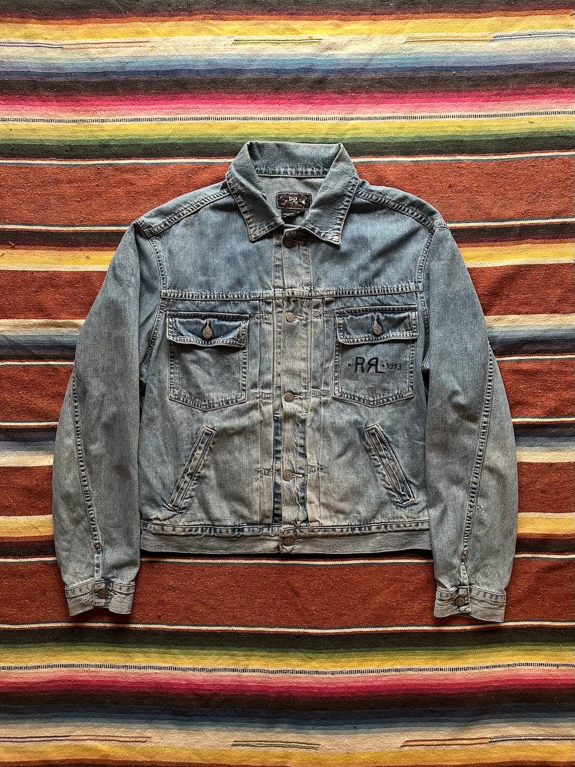 90s USA 빈티지 더블알엘 RRL 2세대 데님 자켓 상품이미지1