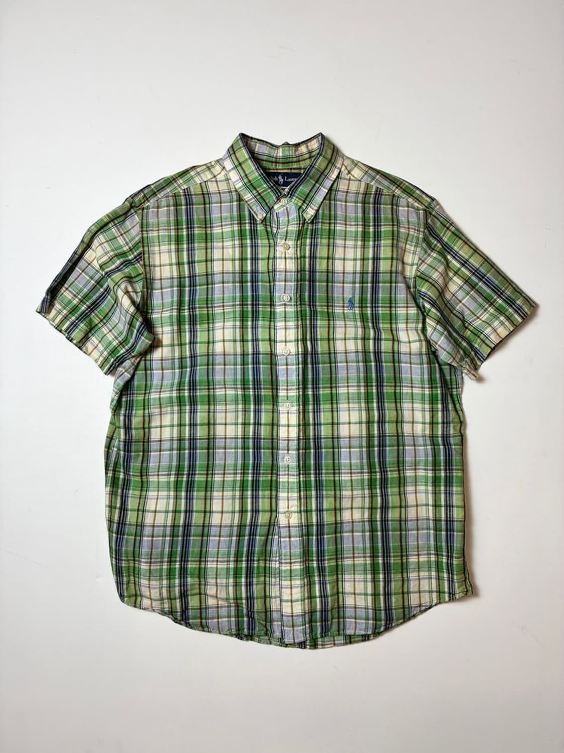 폴로 랄프 로렌 린넨 블렌드 반팔 셔츠 PN9102 상품이미지1