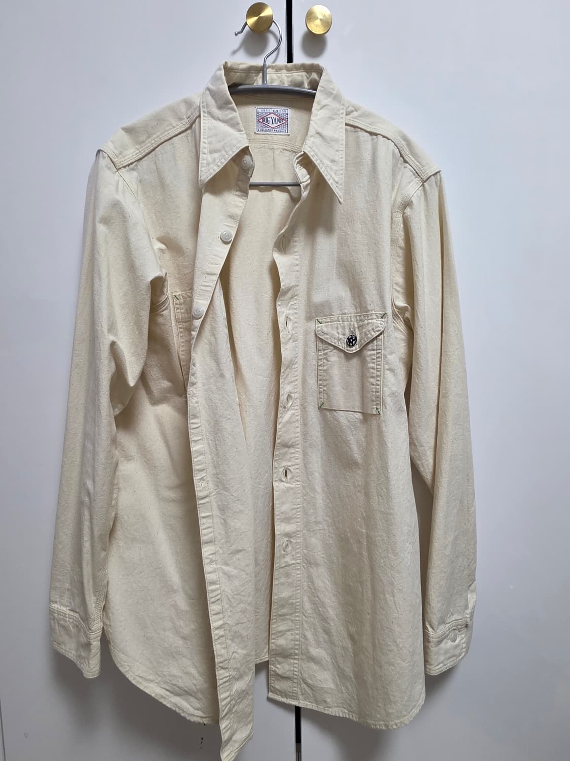 빅얀크 샴브레이 네츄럴 15 2/1 15.5 100사이즈 상품이미지1