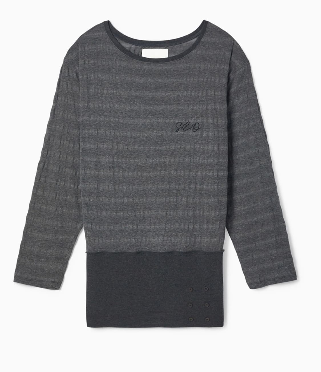 Seo 에스이오 RIBBED HEM OFF-SHOULDER TOP로우클래 상품이미지1