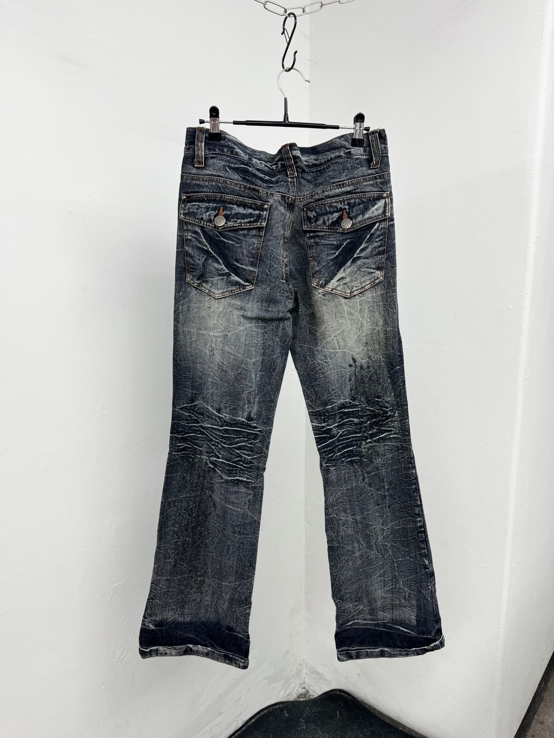 그런지 펑크 워싱 디테일 팬츠 상품이미지8