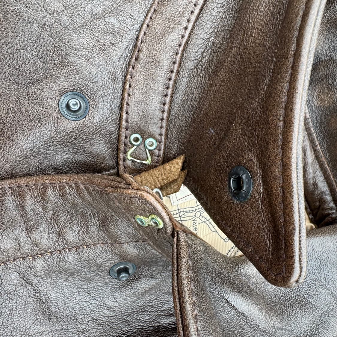 [L] Avirex 아비렉스 핀업걸 A-2 레더 자켓 상품이미지8