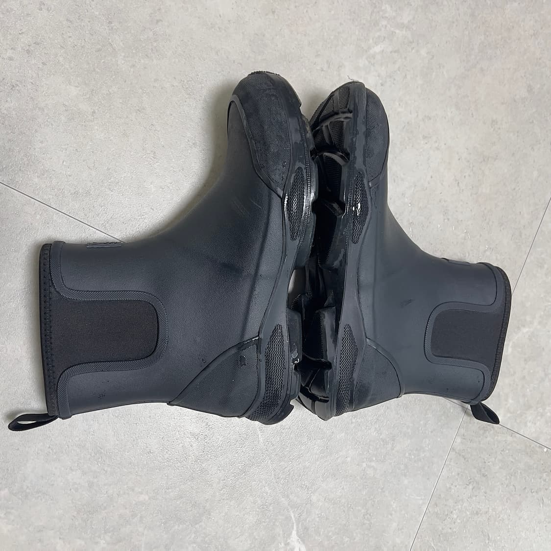 (1회착 우체국 택포가격) 야세 스포티 숏 레인부츠 블랙 280 상품이미지4