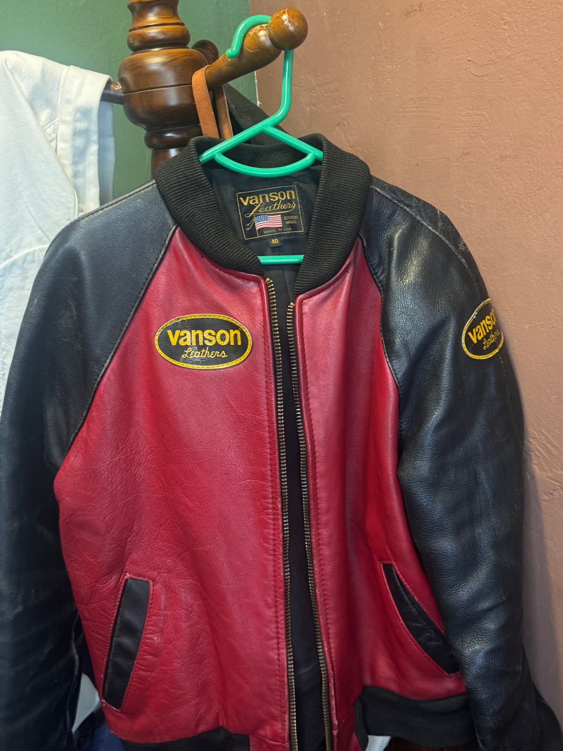 밴슨 vanson Leathers 자켓 103사이즈 /더블알엘/루이스레더 상품이미지1