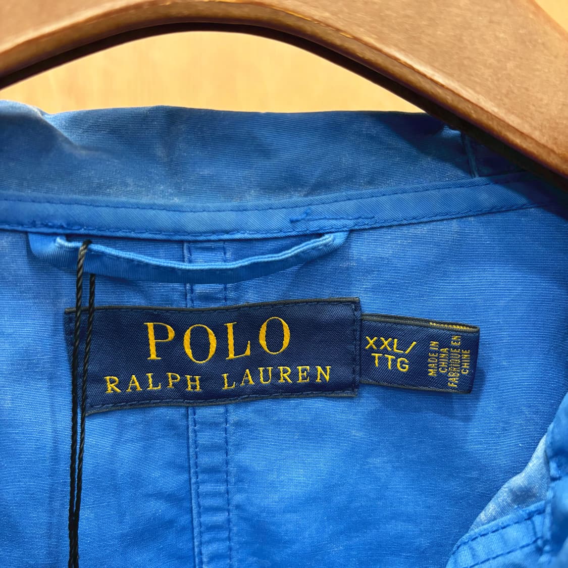 폴로 랄프 로렌 후드 자켓 로고 자수 드로우 스트링 디테일 레귤러핏 블루 상품이미지6