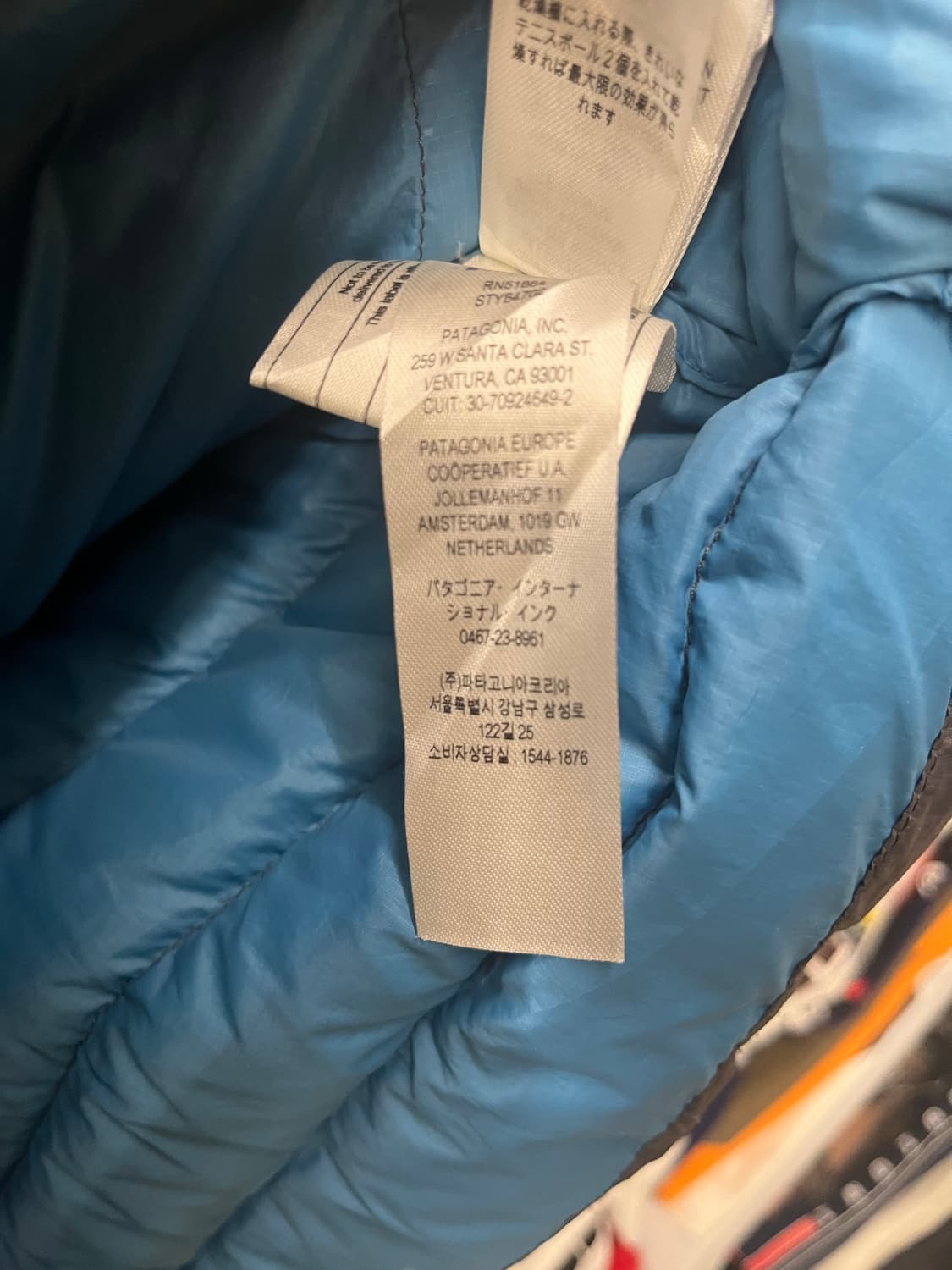 파타고니아 경량패딩 회색 상품이미지9