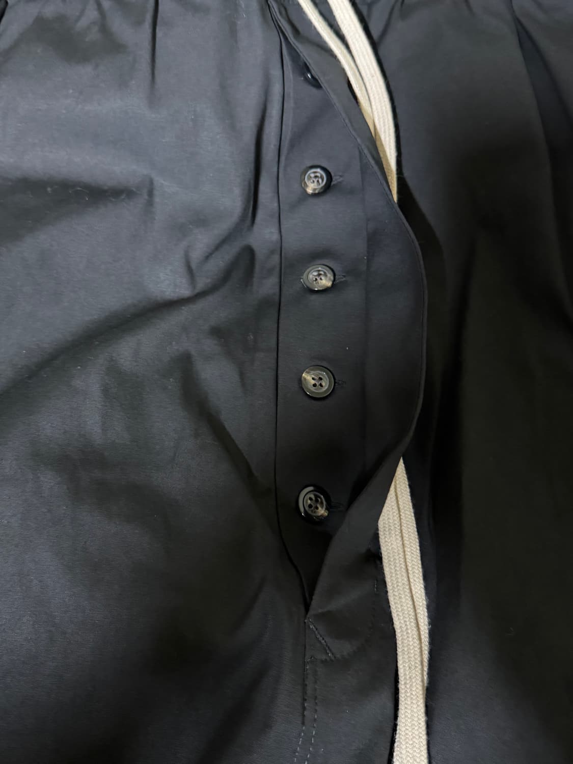 릭 오웬스 드로우 스트링 코튼 배기 쇼츠 팬츠 52 상품이미지3