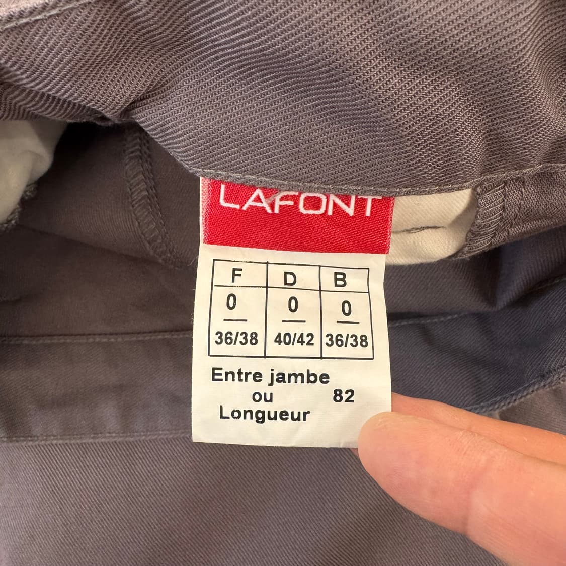 라퐁 Lafont 프렌치 워크 팬츠 더블니 (30)  상품이미지7