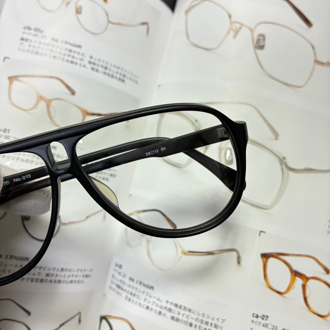빈티지 보잉 아세테이트 뿔테 검정 안경 상품이미지2