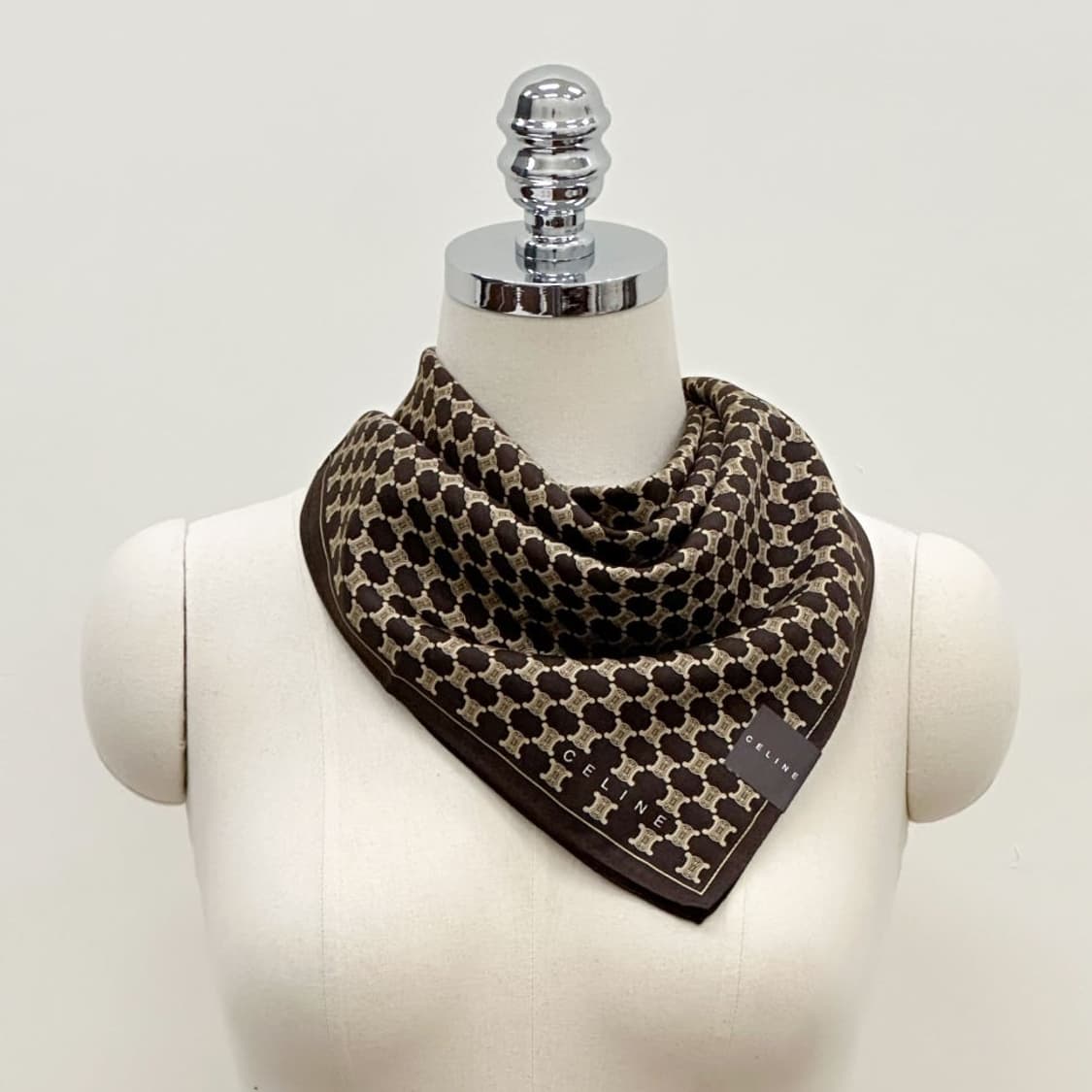 (새상품) celine / 셀린느 실크혼방 쁘띠스카프 상품이미지8