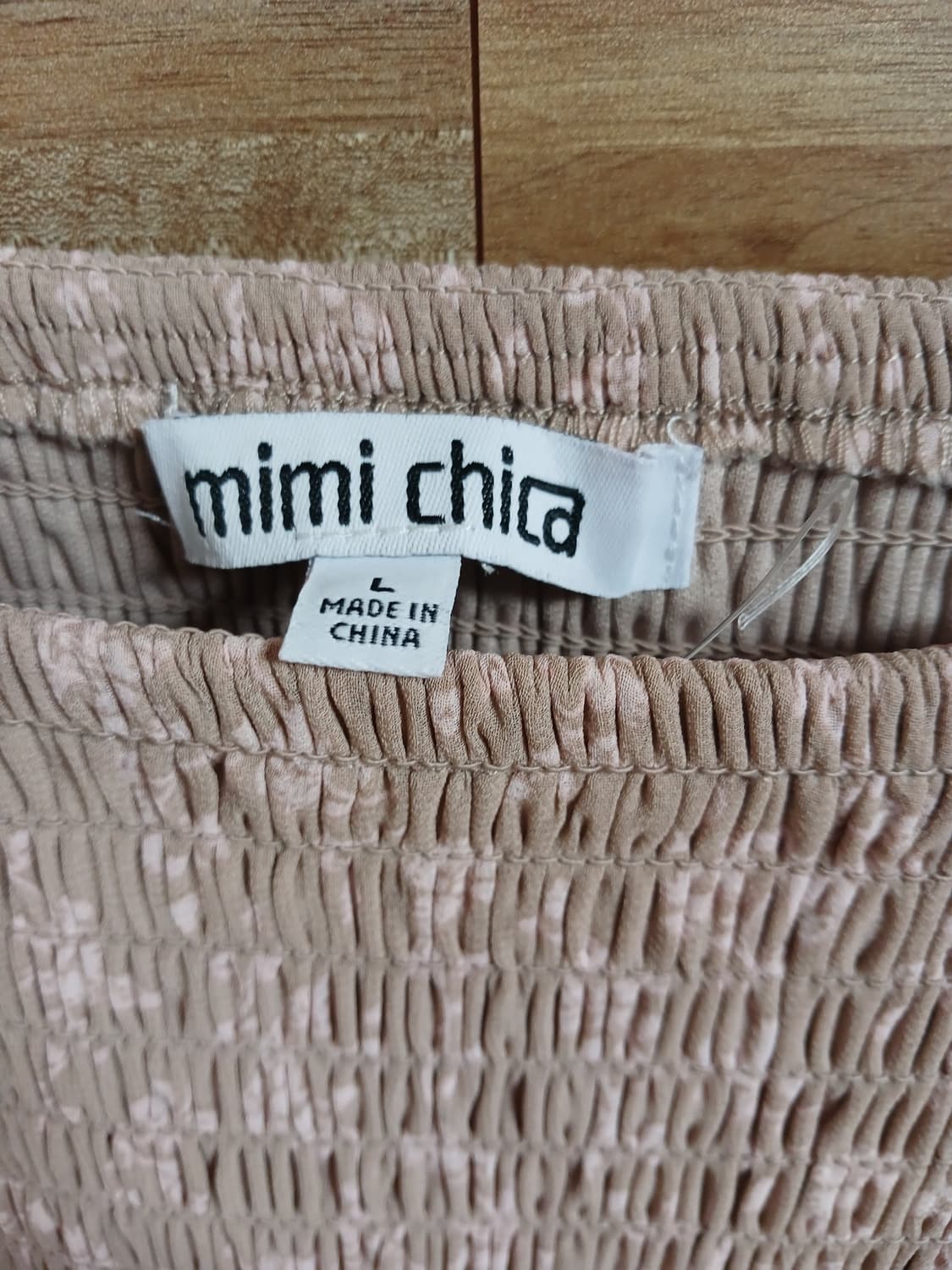 Mimi Chica 어깨끈 꽃무늬 프릴 원피스 상품이미지2