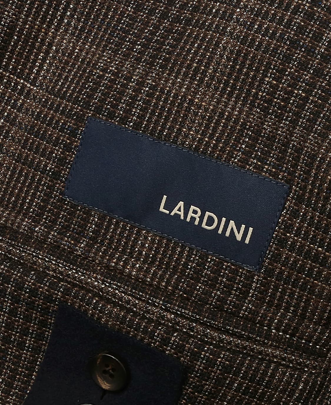 라르디니 [Lardini] 브라운 울 코튼 린넨 빈티지 클래식 자켓 상품이미지5