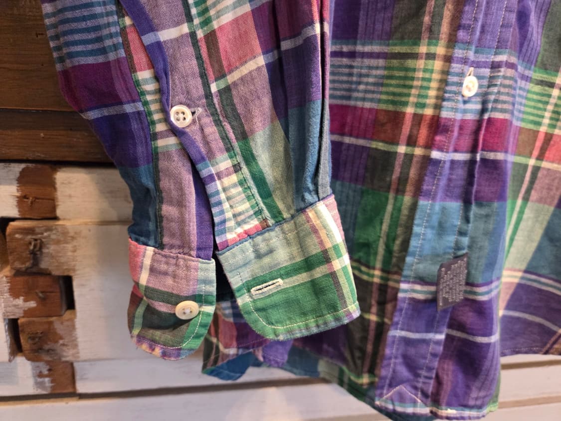 90'S 폴로랄프로렌 마드라스셔츠 상품이미지8