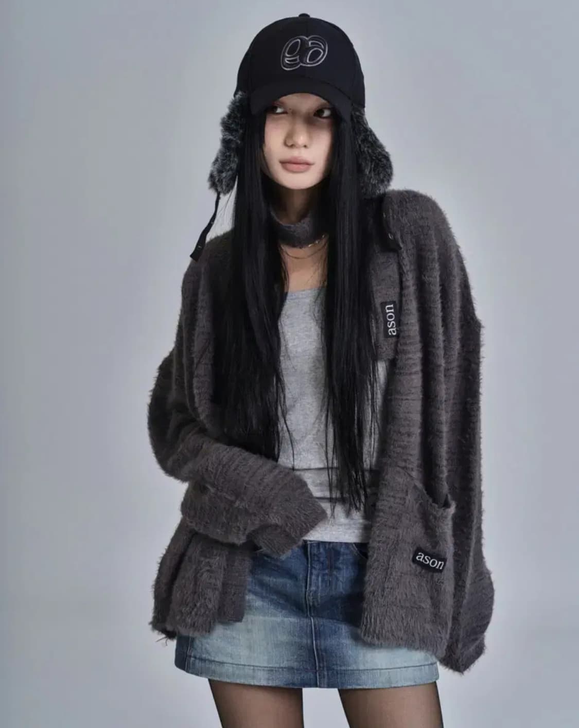 애즈온 루카타이가디건 상품이미지1