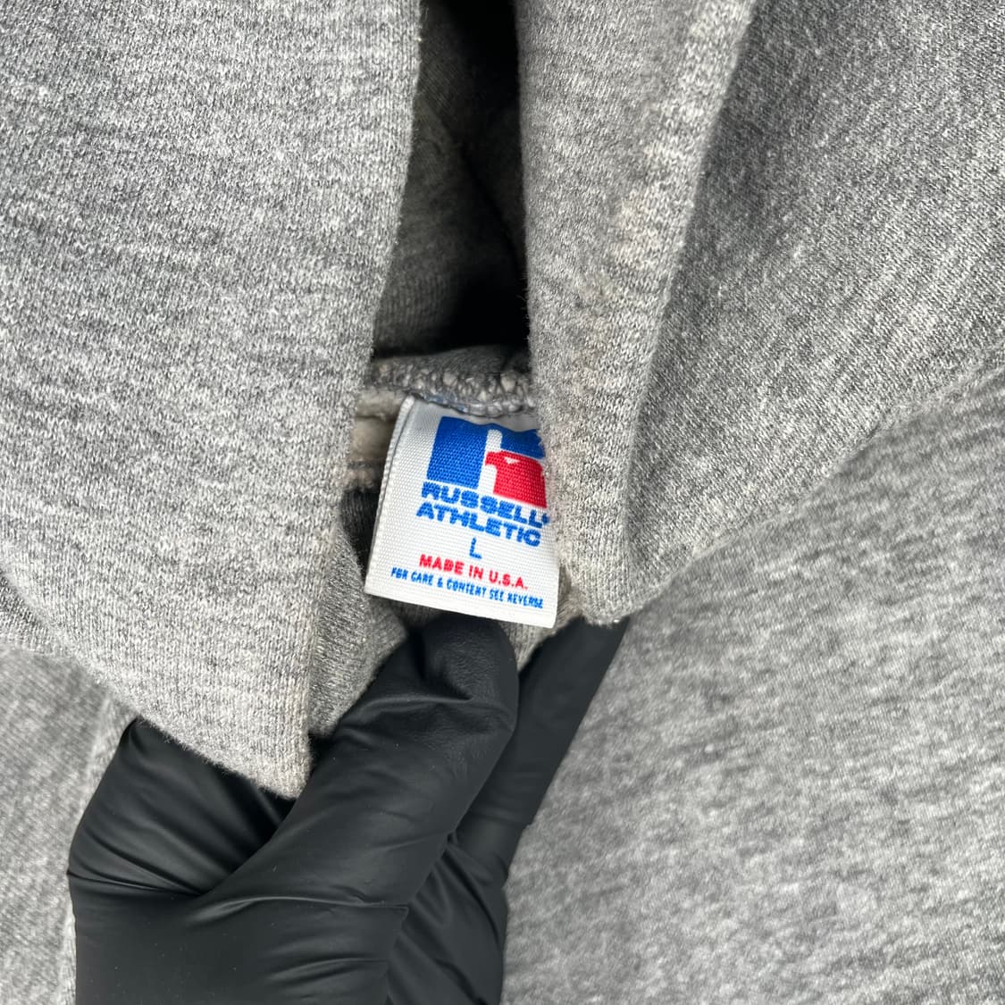 빈티지 80s 러셀 애슬래틱 후드 헤더그레이 상품이미지5