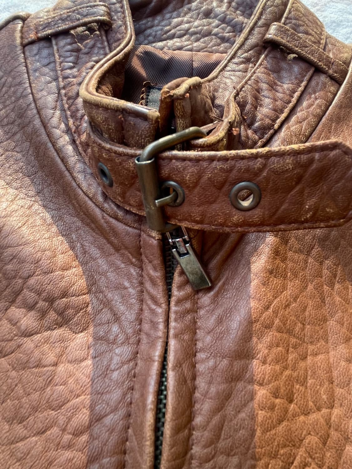 라오 카프리초 빈티지 브라운 램스킨 레더자켓 상품이미지6