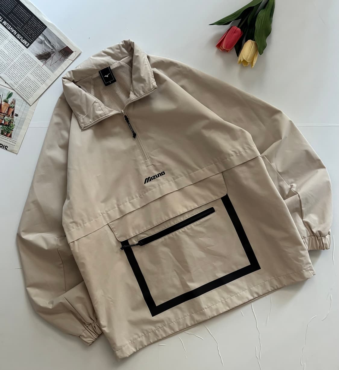 Mizno 미즈노 오버핏 아노락 바람막이 상품이미지1