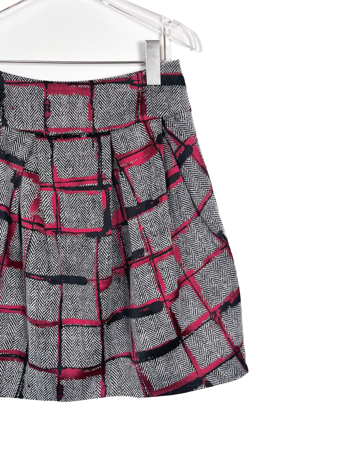 랑방 울 스퀘어 패턴 스커트 상품이미지3