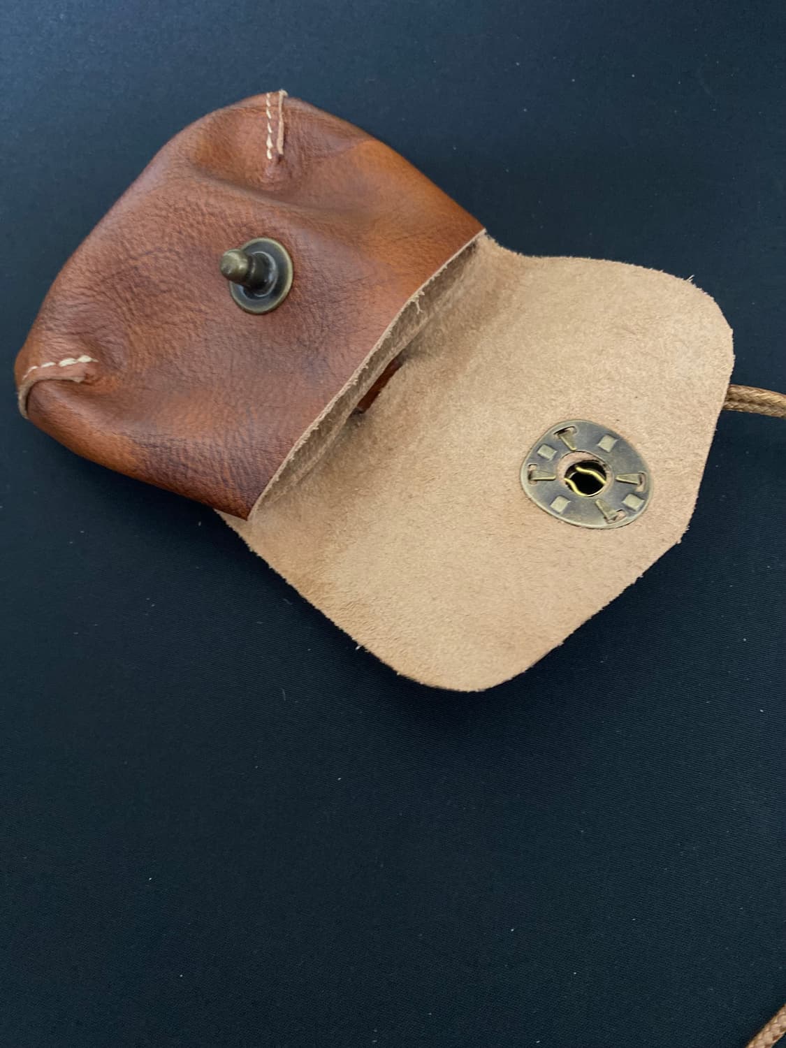 빈티지 소가죽 미니 파우치 키링 상품이미지3