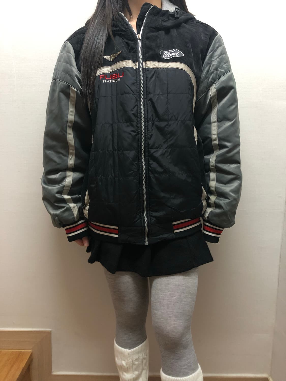 빈티지 푸부 블랙 펑크 점퍼 상품이미지1