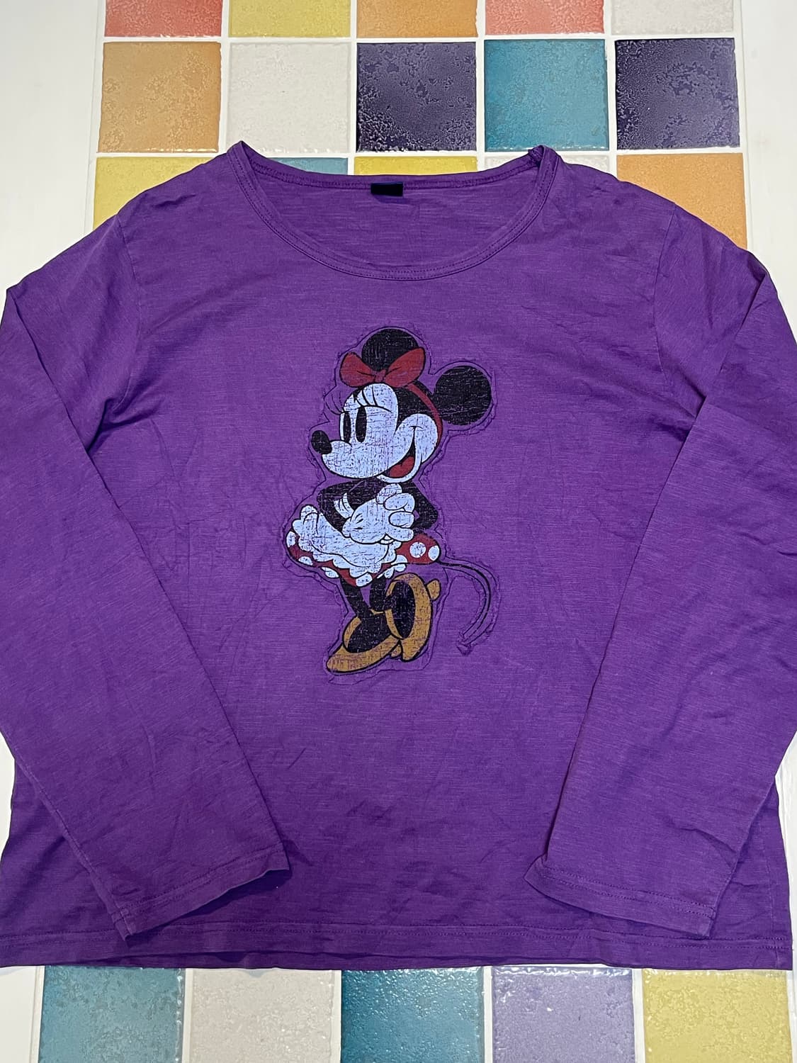Disney 미니마우스 퍼플 롱슬리브T 상품이미지4